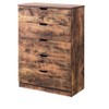 CAVINAS  5 Drawers Dresser for Bedroom,Modern Style  Drawers with Cutout Handle for Kids Room,Living Room,Entry and Hallway,Mahogany/Brown - 2 of 4
