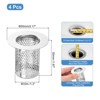Unique Bargains Stainless Steel Bathroom Kitchen Hair Floor Drain Strainer - 2 of 3