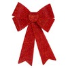 Northlight LED Lighted Color Changing Tinsel Bow Christmas Decoration - 17" - 2 of 4
