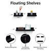AZL1 Life Concept Bookshelf Floating Wall Shelf Wall Mounted Wood Shelves Hanging Wall Decor Home Room Coffee Shop, White, 2.36"*5.91"*1.97" - 3 of 4