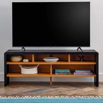  Brookside Home Fern Rounded Wood Tv Stand For TV's up to 65"