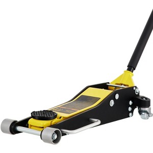 VEVOR Floor Jack, 2.5 Ton Low Profile Floor Jack, Aluminum and Steel Racing Floor Jack with Dual Pistons Quick Lift Pump, Yellow - 1 of 4