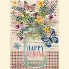 Happy Spring Mason Jar Floral Garden Flag 18" x 12.5" Briarwood Lane - 3 of 4