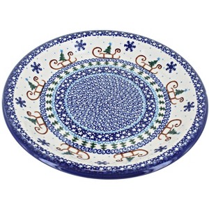 Blue Rose Polish Pottery Vena Dinner Plate - 1 of 2