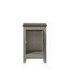 GlasFlength Utility Storage Cabinets Compact End Table with Cabinet Storage Simple Design for Living Room Bedroom, Gray, 24"*18"*21.5" - 3 of 4