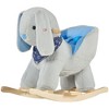 Qaba Kids Ride-On Rocking Horse Toy Bunny Rocker with Fun Play Music & Soft Plush Fabric for Children 18-36 Months - 4 of 4