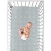 Sweet Jojo Designs Gender Neutral Baby Fitted Crib Sheet Boho Hatch Blue and White - 4 of 4
