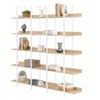 Okak Bookshelf, Storage Shelves with 5 Open Shelves, Tall Bookcase for Books and CDs, Storage Organizer for Living Room, Bedroom, Office, Oak - 3 of 4