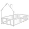 House-Shaped Headboard Floor Bed with Fence - 2 of 4