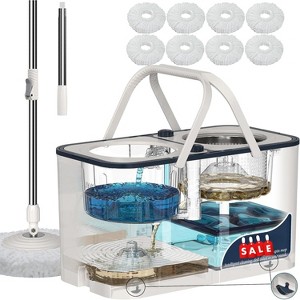 Deep Cleaning Pro: Gen 1 Spin Mop with Chamber Water System - Prevents Cross-Contamination, Heavy-Duty 2-Gal Setup for Large Spaces - 1 of 4