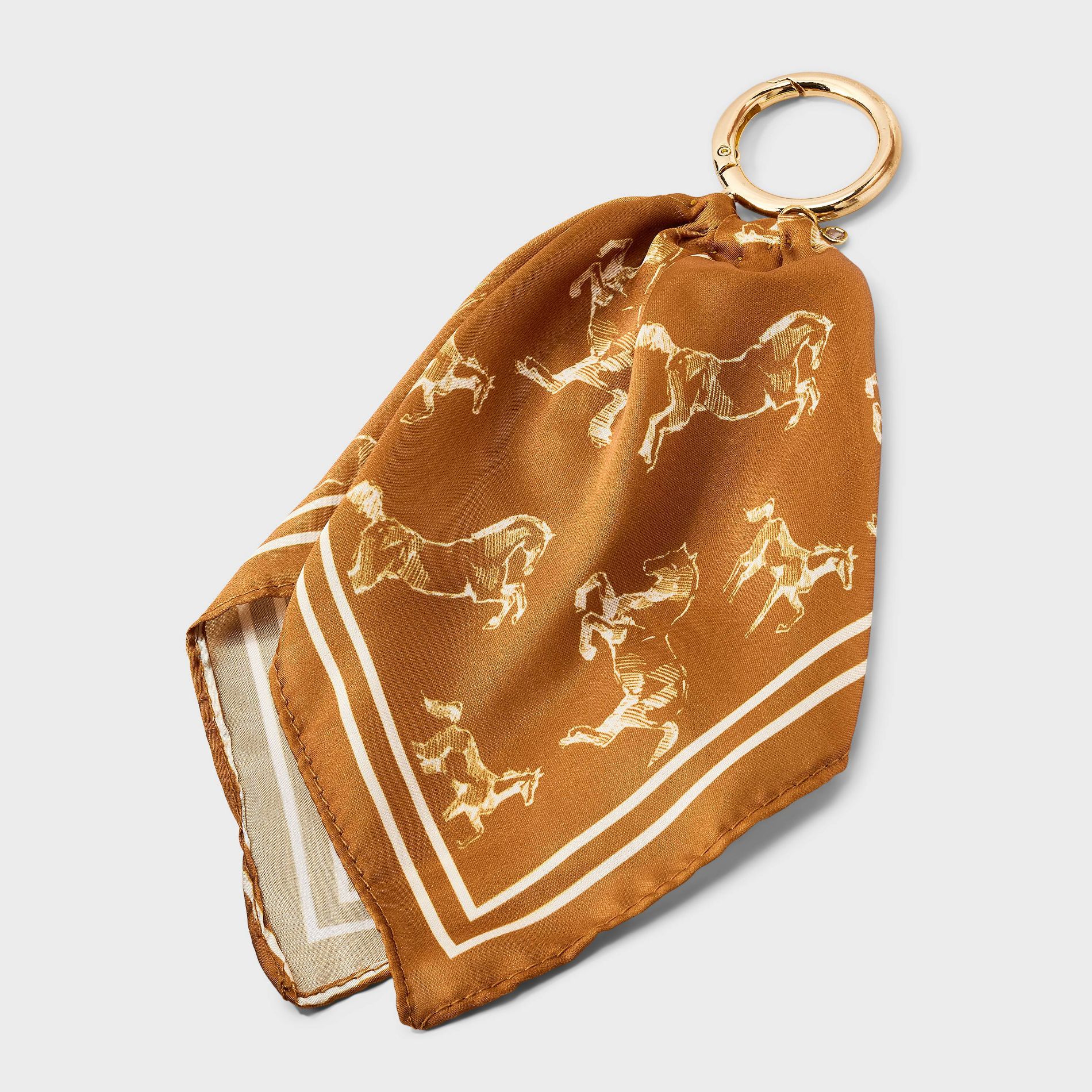 Horse Pattern Scarf Bag Charm - A New Day™