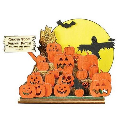 Old World Christmas 4.0 Inch Haunted Pumpkins Gb106 Ginger Cottages Halloween Pumpkin Figurines