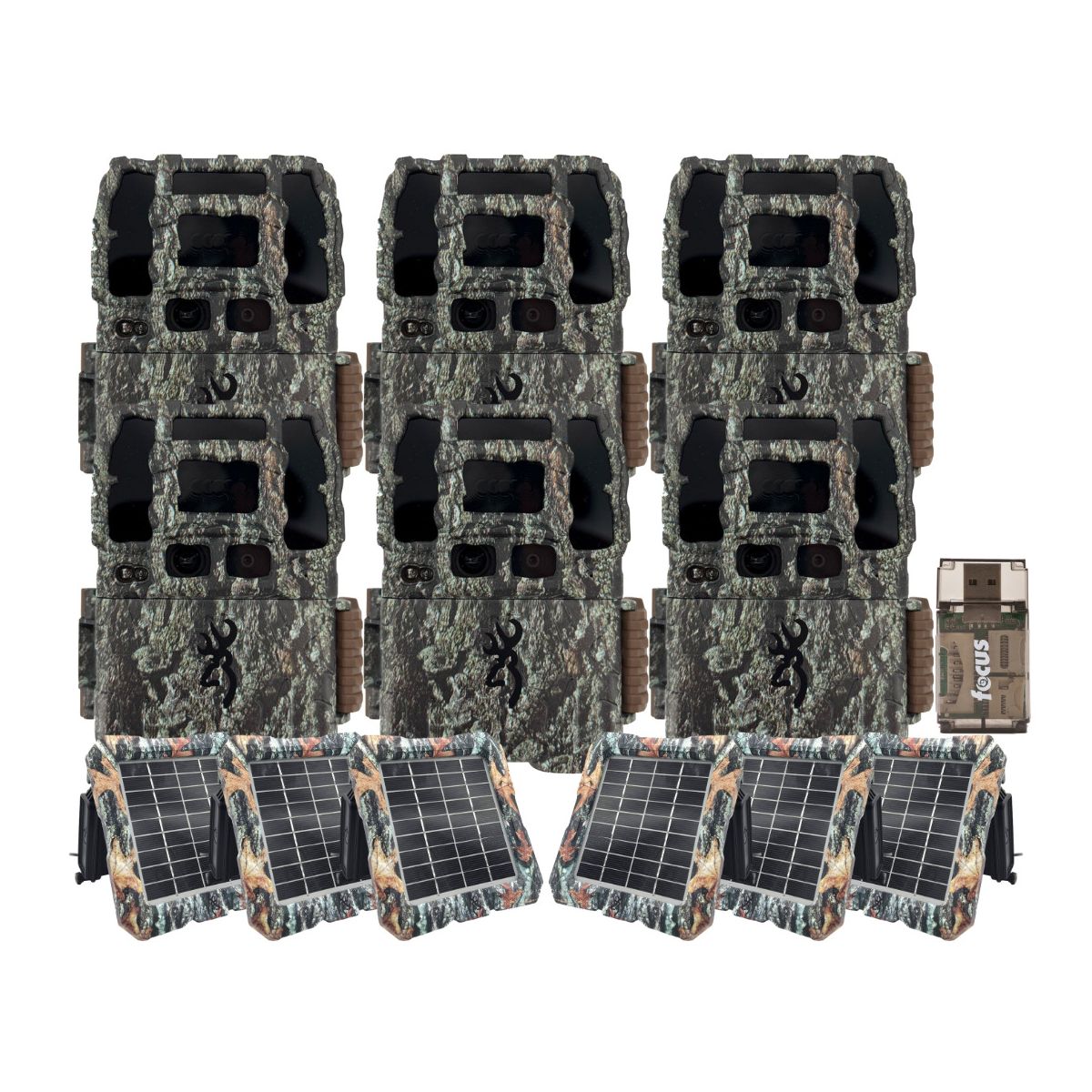 Browning Trail Camera-Dark Ops Pro DCL NANO Bundle with Solar Power (6-Pack)
