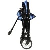 Racxily Collapsible Foldable Wagon Cart with Strapping System, Beach Utility Wagon Grocery Carts, for Shopping Sports Gardeing Fishing Supports 225lbs - 3 of 4