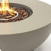Mondawe 36 Inch Grey Round Iron Fire Pit Table,Adjustable Flame Multi Functional Tabl - 3 of 4