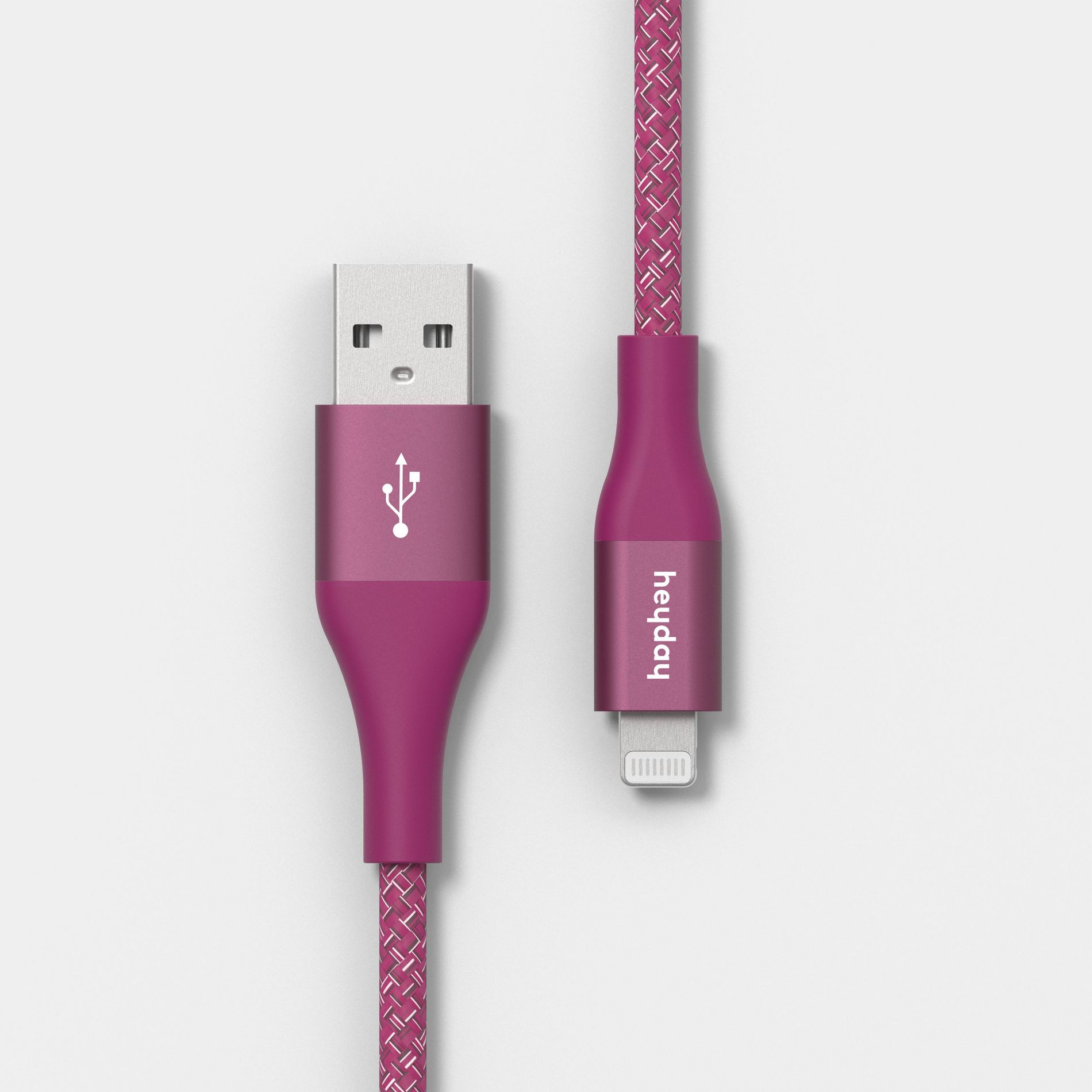 4' USB-A to Lightning Braided Cable - heyday™