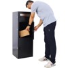 44.5" Heavy-Duty Package Delivery Box - Black Steel Theft-Proof Parcel Drop Safe with Retractable Shelves, Anchor Bolts & Weatherproof Design - 4 of 4