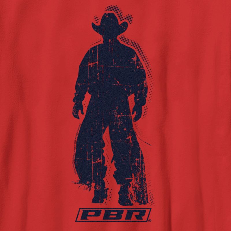 Boy's Professional Bull Riders Distressed Cowboy Silhouette T-Shirt, 2 of 5
