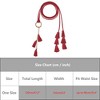 INSPIRE CHIC Women's Woven Braided Rope Tassels Chain Skinny Boho Waist Belts 1 Pc - 4 of 4