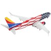 Boeing 737-800 Commercial Aircraft with Flaps Down "Freedom One" American Flag Livery 1/200 Diecast Model Airplane by GeminiJets - image 3 of 4