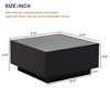 NicBex 27.56 Inch High Gloss Square Coffee Table with 16-Color LED,Center Table for Living Room,Bedroom - 3 of 4