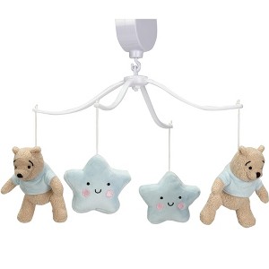 Bedtime Originals Starlight Pooh Musical Baby Crib Mobile - Blue, Animals - 1 of 4