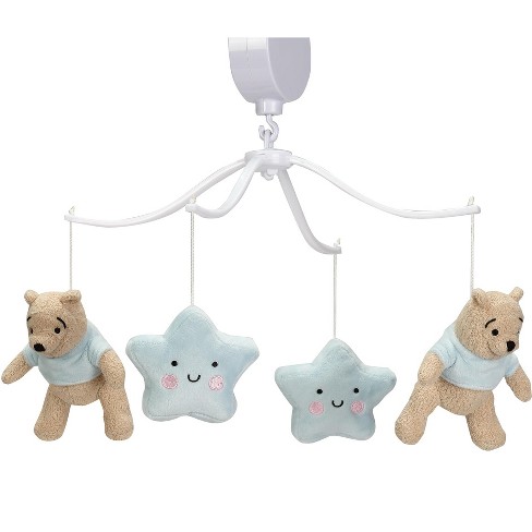 Bedtime Originals Starlight Pooh Musical Baby Crib Mobile - Blue ...