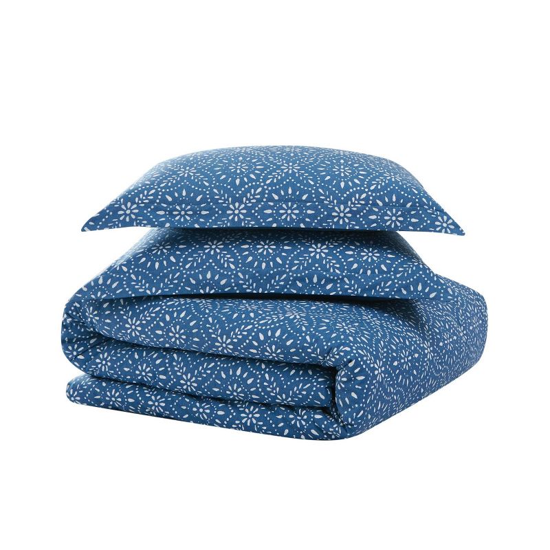 Twin/Twin XL 2pc Katrine Comforter Set Blue - Brooklyn Loom, 3 of 7