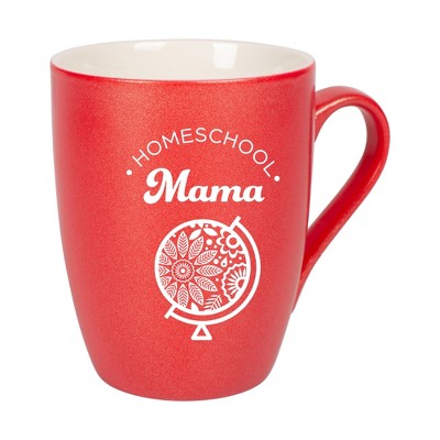Elanze Designs Homeschool Mama Crimson Red 10 ounce New Bone China Coffee Cup Mug