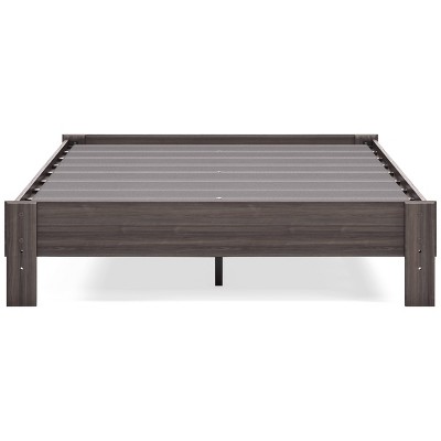 Harmony Gray Queen Platform Bed with Storage Drawers