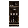 Sevobal Decorative Storage Cabinets, Wine with Shelves and Drawers, Farmhouse Style Cabinet for Food and Beverages, Dark Brown, 27.1*25.9*70.8 - 4 of 4