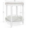 Kate and Laurel Bellport Round Wood Side Table, 20x20x24, White - 2 of 4