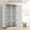 70" Tall Kitchen Pantry Cabinet, Modern Storage Cabinet with 6 Spice Racks and Adjustable Shelves, Freestanding Cupboard - image 4 of 4