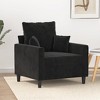vidaXL Sofa Chair Upholstered Single Sofa Armchair for Living Room Velvet - 2 of 4