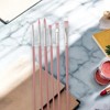 Unique Bargains Paint Brush Setfor Gouache Nylon Bristles with Aluminum Collar and Plastic Handle 6 Pcs - 2 of 3