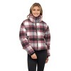 Women's Faux Wool Puffer Jacket - S.E.B. By SEBBY - 4 of 4