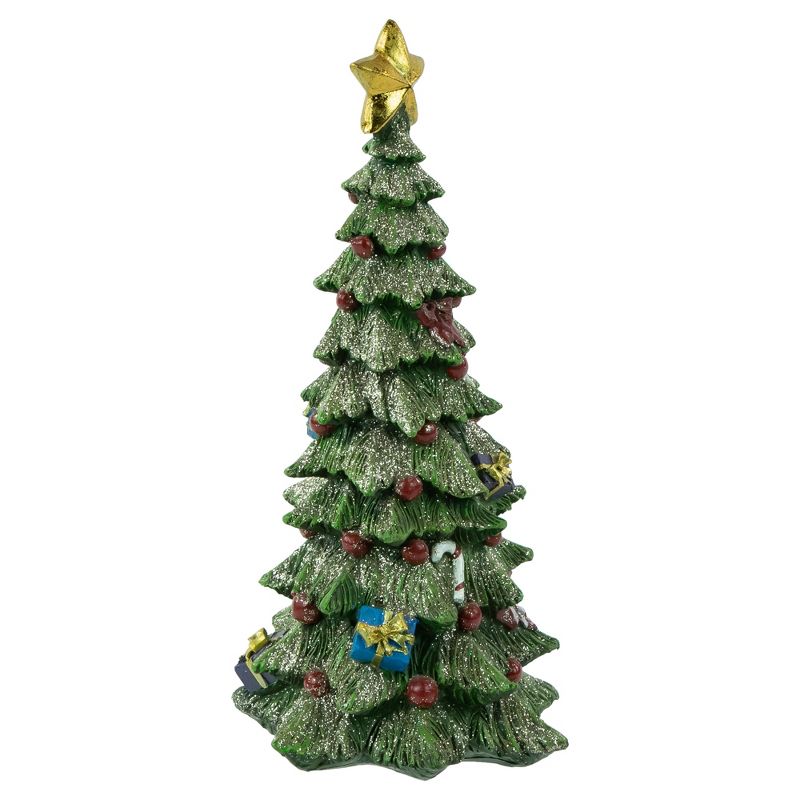 Northlight 10" Glittered Christmas Tree With a Star Tabletop Decoration, 4 of 5