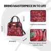Signare USA Rennie Mackintosh Rose and Teardrop Red Convertible Top Handle Handbag - 3 of 4