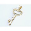 Aria Jeweler Inc Chain with Golden Key to Your Heart Pendant - 3 of 4