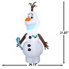Gemmy Christmas Airblown Inflatable Olaf Disney , 4 ft Tall, Multicolored - 3 of 4