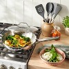 12" Stainless Steel Frypan with Cover Silver - Figmint™ - 2 of 4