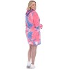 Women's Plus Size Hoodie Tie Dye Sweatshirt Dress - White Mark - 3 of 3