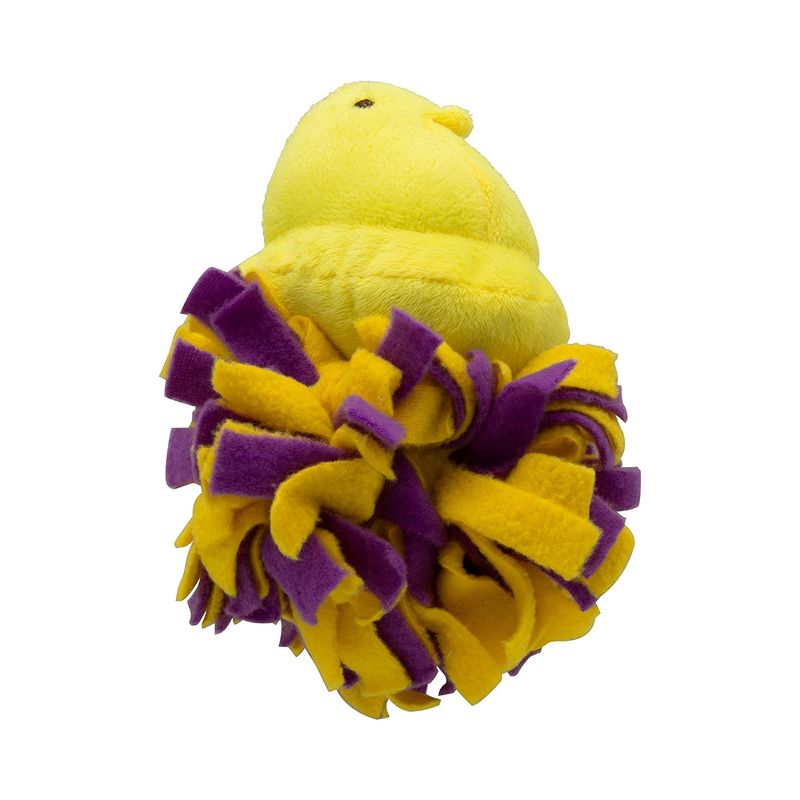 Peeps Fleece Bottom Plush Chick Squeaky Pet Toy (Yellow), 2 of 5