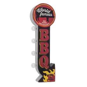 Famous LED BBQ Vintage Marquee Off the Wall Sign - American Art Decor - 1 of 4