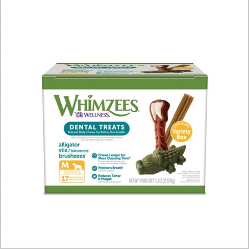 WHIMZEES by Wellness Variety Box Vegetable Flavor Dog Treat Medium 17.9oz