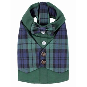 Parisian Pet 'Scottish Taffeta Tuxedo' for Dogs and Cats, Designer Formal Wear, Saint Patrick's Day - 1 of 3