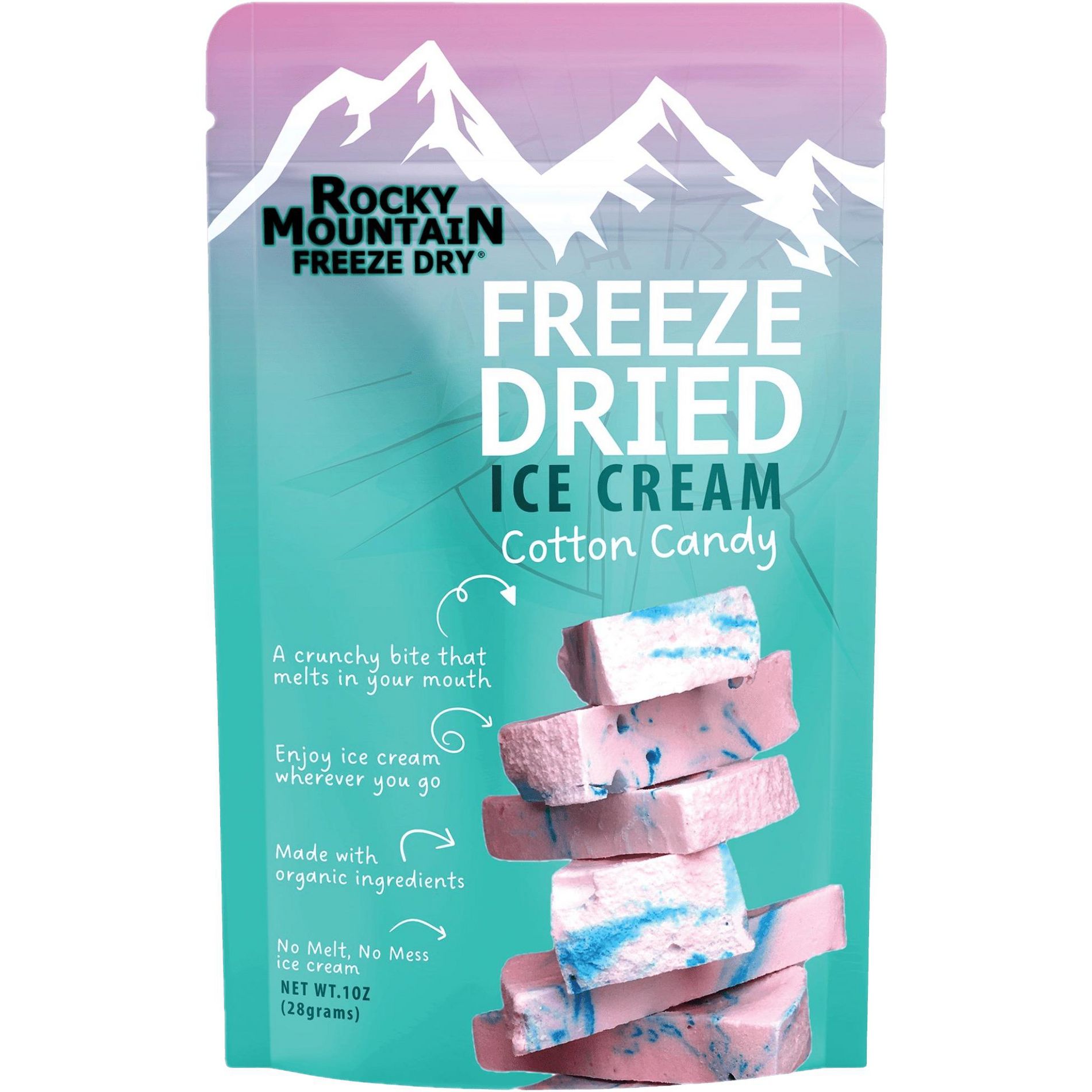 Rocky Mountain Freeze Dry – Cotton Candy Freeze Dried Ice Cream - Ice Cream that Doesn't Melt
