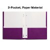 Staples School Grade 2 Pocket Folder with Fasteners Purple 25/BX 27544-CC - 3 of 4