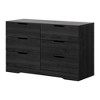 South Shore Holland 6 Drawer Double Dresser Gray Oak: Laminated Particle Board, Anti-Tip, 5-Year Warranty - 2 of 4