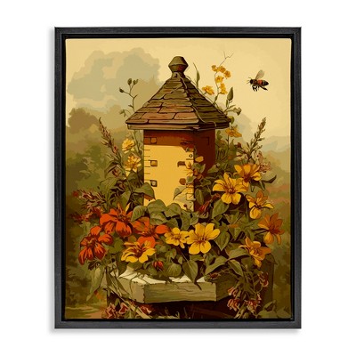 Stupell Industries Bees & Floral Architecture, 25" x 31"